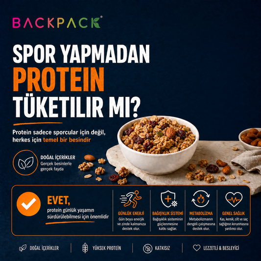 Spor Yapmadan Protein Tüketilir mi? Protein Sadece Sporcular İçin Mi? | Backpack Meal