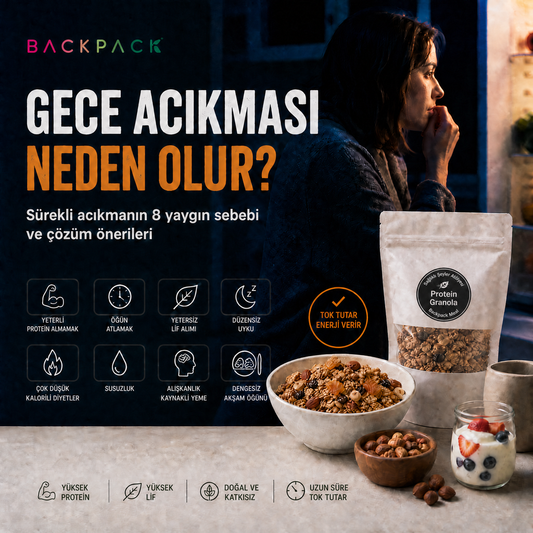 Gece Acıkması Neden Olur? Sürekli Acıkmanın 8 Yaygın Sebebi | Backpack Meal