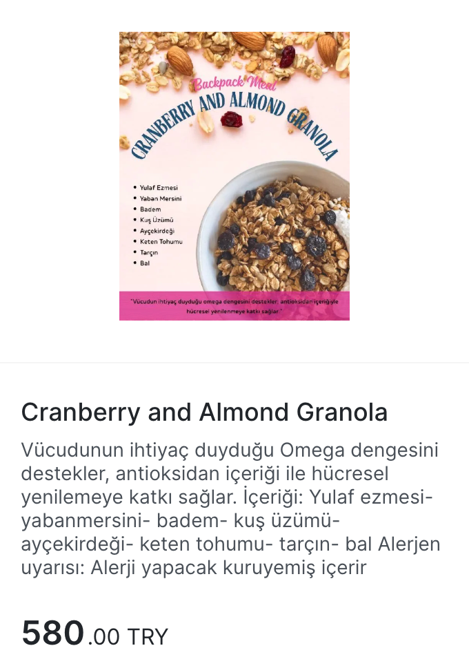 Cranberry and Almond Granola